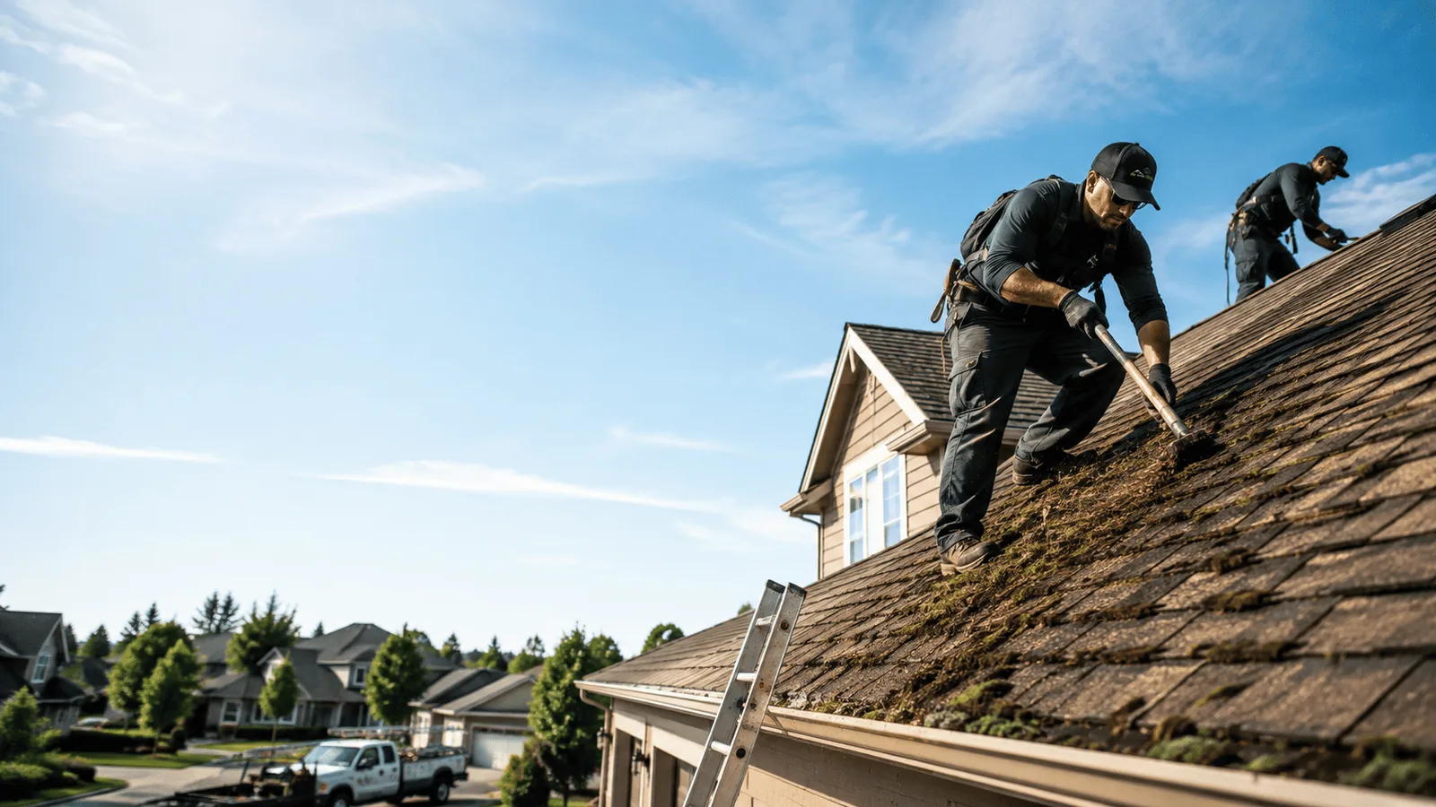 Roof Moss Removal in Marion, IL near me